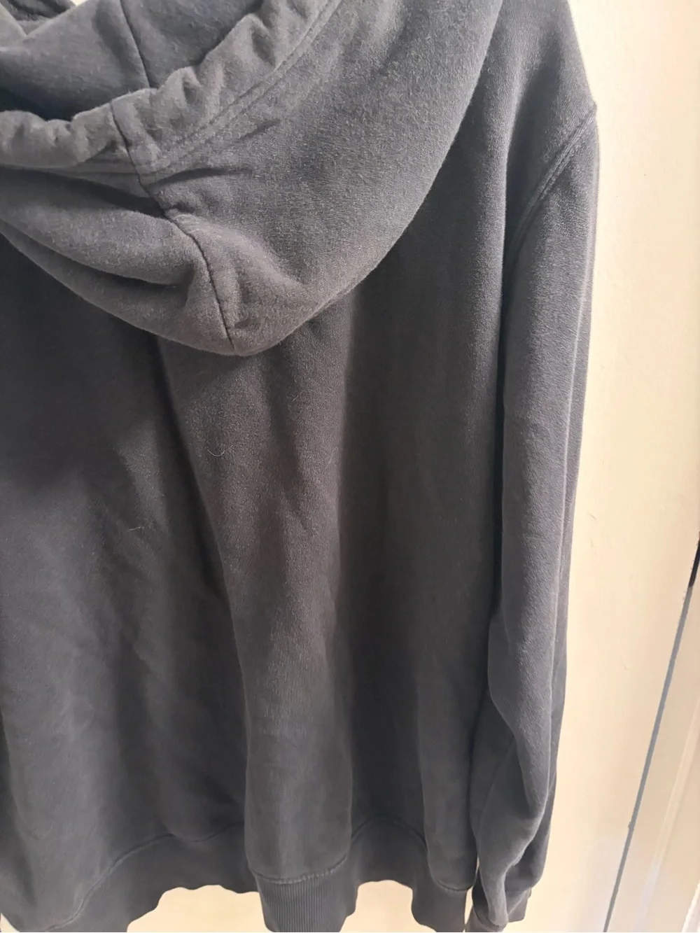 The North Face Black Pullover Hoodie with White Logo